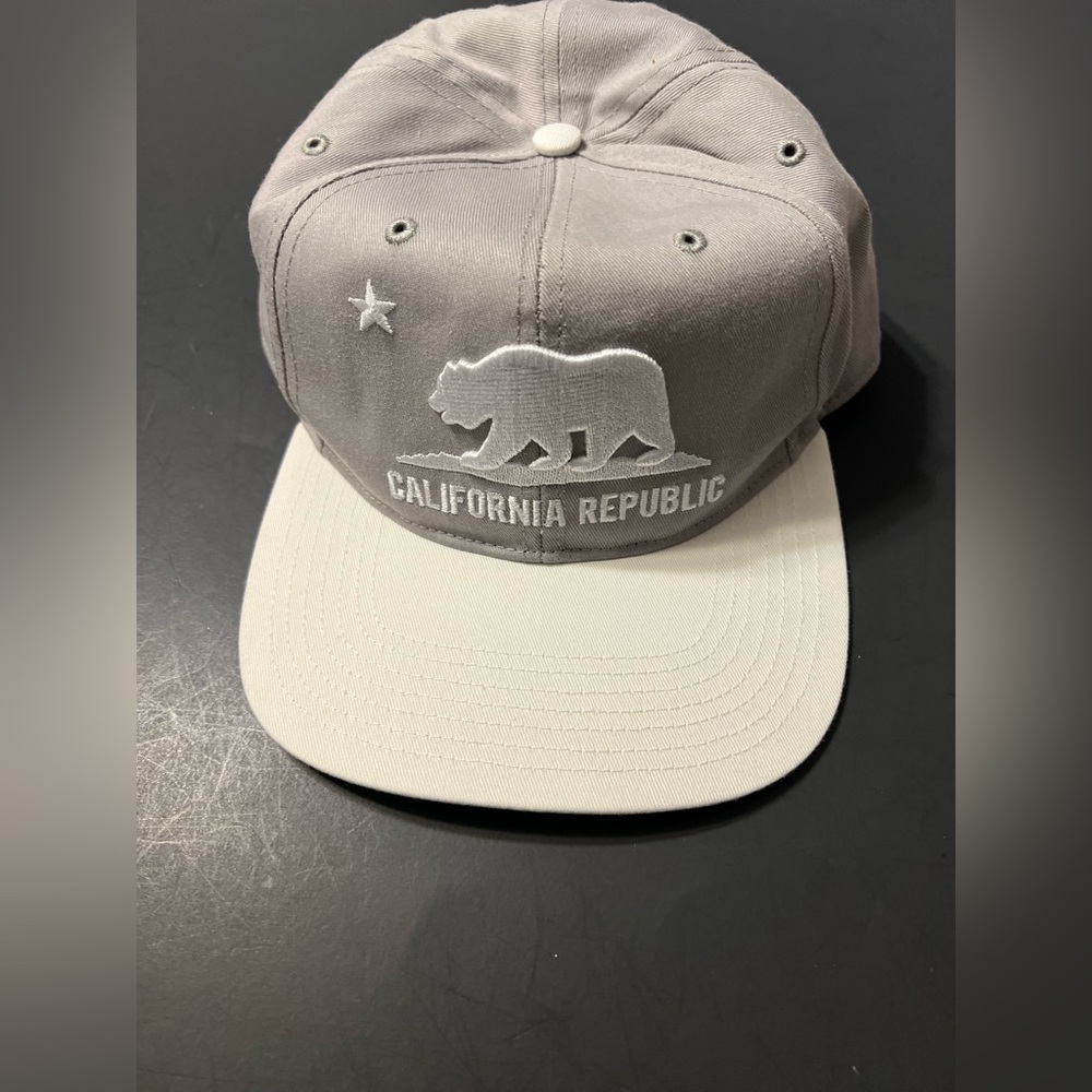 47 brand hat Men’s One Size Gray And White California Republic Embroidered